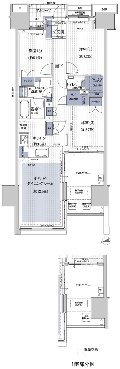 Floor: 3LDK + N + WIC, the occupied area: 77.95 sq m, Price: 44,600,000 yen, now on sale