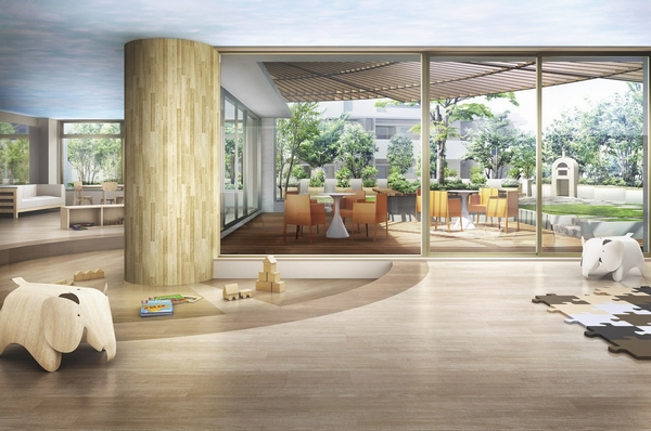  [Terrace Arena & Multi-Room] (Rendering) prepare a place to spend a good time in a parent-child both also on a rainy day