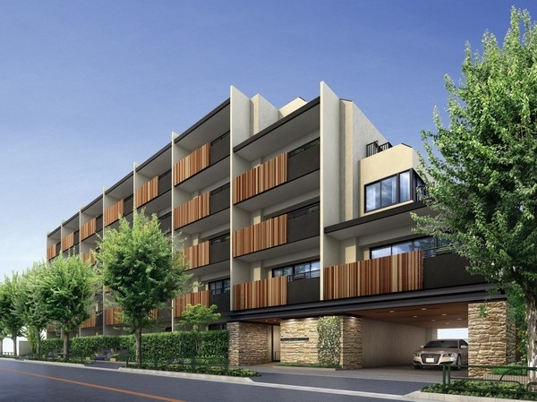  [Exterior CG]  ※ Rendering CG of the web is one that caused draw based on the drawings, In fact a slightly different. Planting, And it has not been drawn on the assumption the state at the time of a particular season or tenants. Ameoke, Air conditioner outdoor unit, Water heater, There is equipment, etc. that have not been reproduced TV antenna or the like