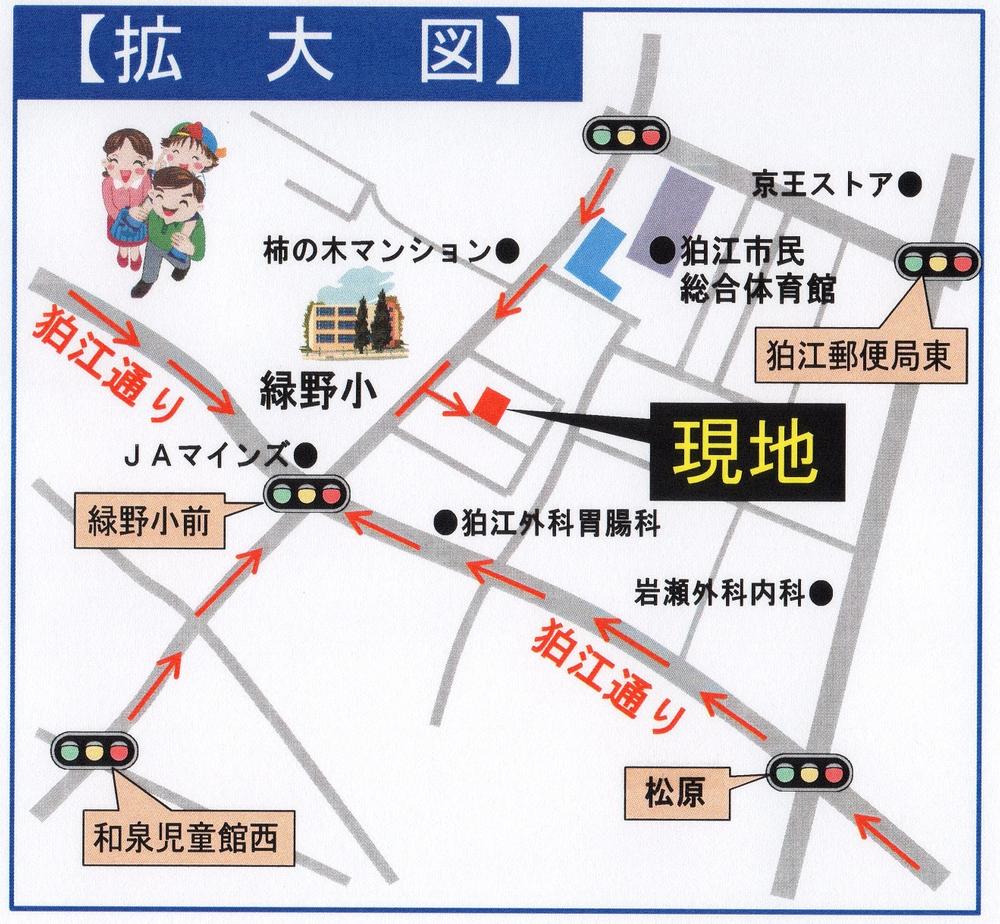 Local guide map. Please feel free to visitors. 