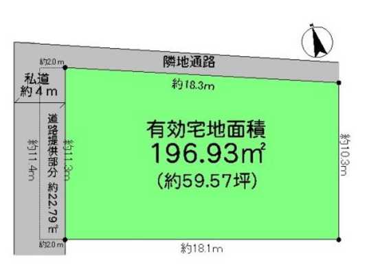 Compartment figure. ☆ Effective residential land area 196.93 sq m