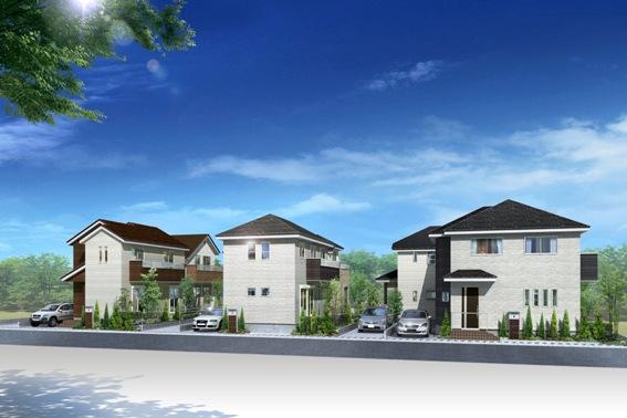 Rendering (appearance). Site area 116 sq m (35 square meters) or more and spacious and full of open sense of Nantei was the urban development.  Reliable seismic & fireproof structure.  As home to commit the lives of life, It will deliver appropriate quality. (Rendering)