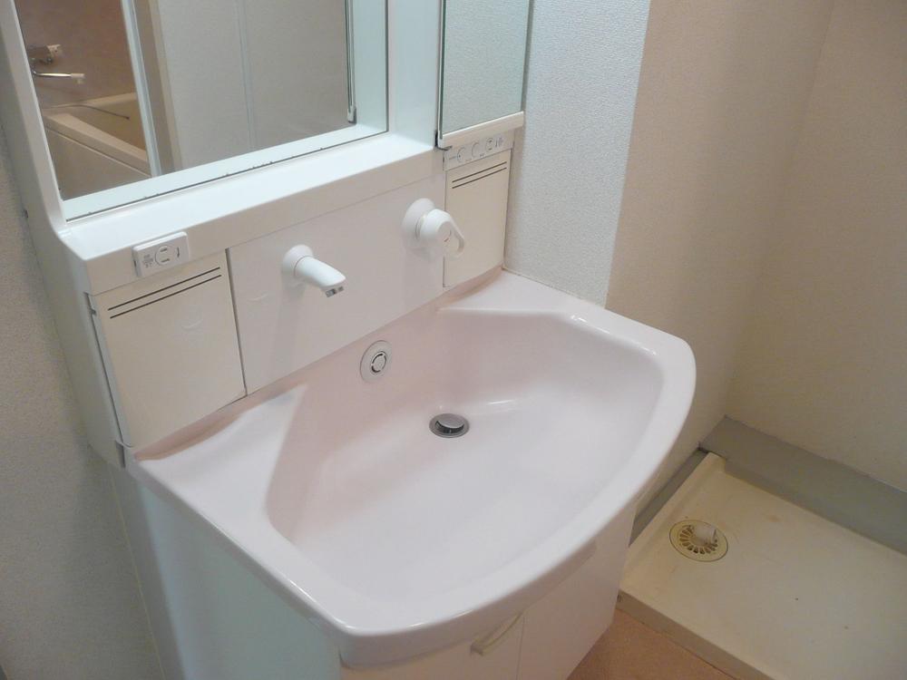 Wash basin, toilet. Bathroom vanity