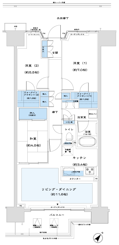 Floor: 3LDK + 2WIC, occupied area: 75.34 sq m, Price: TBD