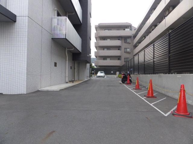 Parking lot. Common areas