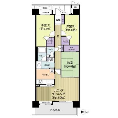 Floor plan. 12th floor ・ View ・ Ventilation good