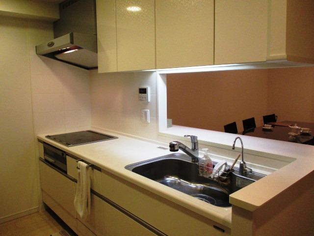 Kitchen. disposer, IH cooking heater, Face-to-face kitchen.