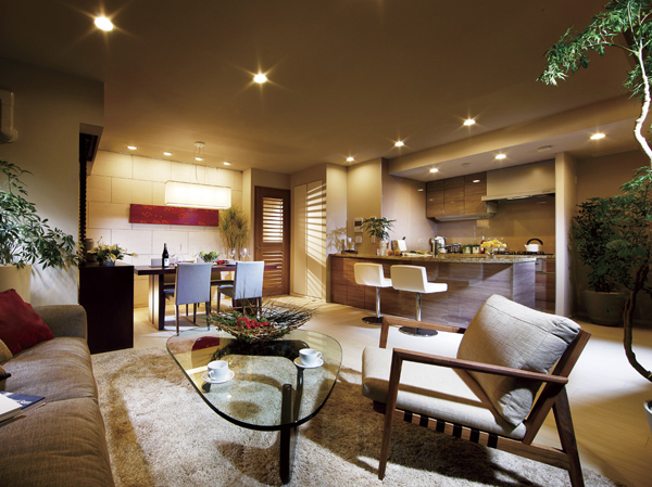 Living.  [living ・ dining] Befitting the soothing open-minded this place, Ensure the spacious space. To enrich the storage, We ingenuity to live clean and easy to use.