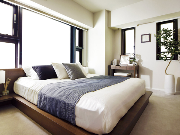 Interior.  [MASTER BED ROOM] The spacious master bedroom spend calm time. Comfortable space that connects the beginning and the end of the day.