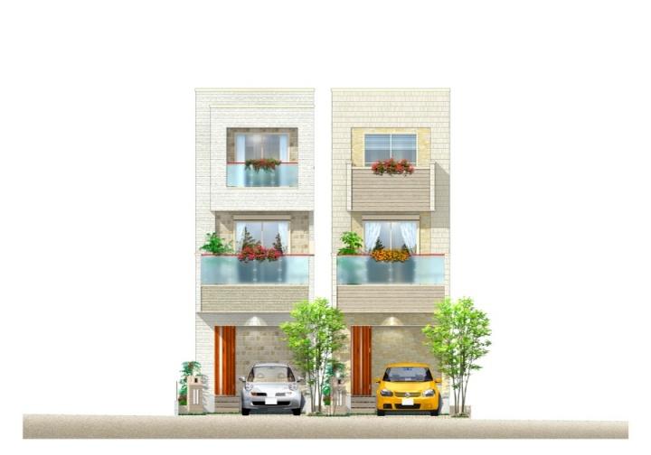 Rendering (appearance). Impressive and attractive appearance to argue in the city