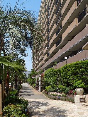 Local appearance photo. Is the sidewalk of building the western part on site.