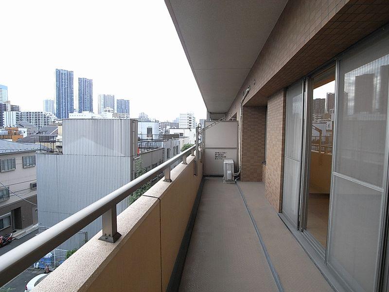 Balcony. The view from the balcony