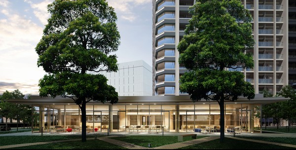 Shared building (Rendering CG)