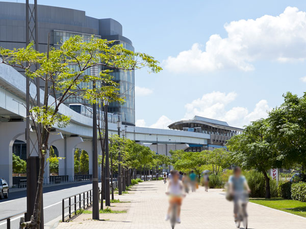earthquake ・ Disaster-prevention measures.  [Electric cable ・ Town with no telephone pole] Grant an open landscape, Implementation across the wires underground that does not interfere with the restoration activities in the event of a disaster. Maintenance has been conducted of the green environment that interact to deploy and organisms of nature-friendly environment advanced technology. (About 480m)