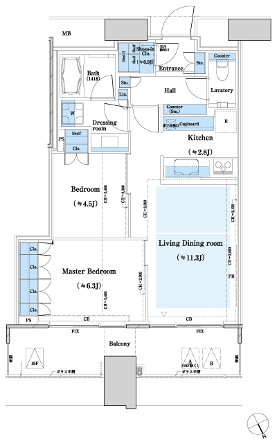 Floor: 2LD ・ K + SIC, the occupied area: 59.89 sq m, Price: TBD