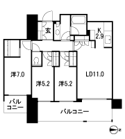 Floor: 3LD ・ K + WIC, the occupied area: 73.74 sq m, Price: TBD