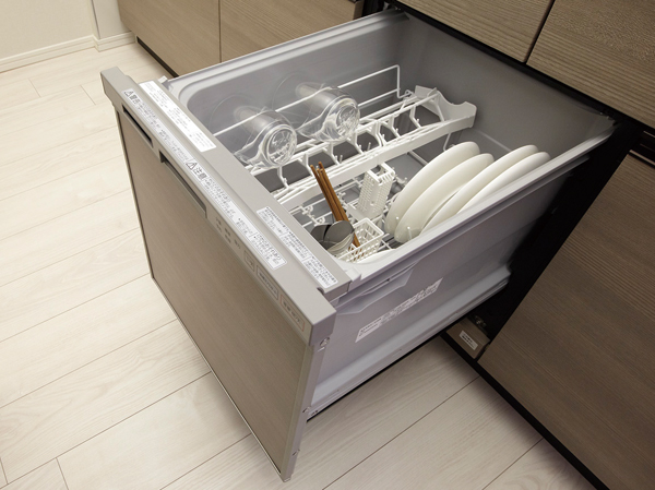 Kitchen.  [Dishwasher] Not only save the trouble of cleaning up, It will also lead to reduction in the amount of water.