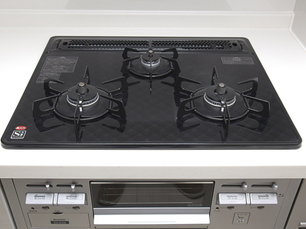 Kitchen.  [Glass top stove] Adopt a glass-top stove of built-in type with a full-featured. Difficult dirty luck, Care is also easy, It keeps always clean state. (All amenities are the same specification)