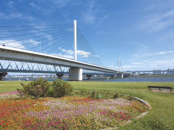 Surrounding environment. Arakawa Sunamachi waterfront park (7 min walk, About 540m)