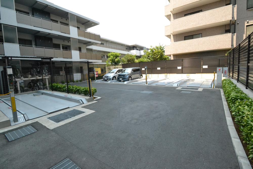 Parking lot. Common areas