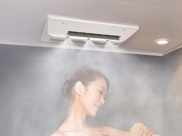 Bathing-wash room.  [Mist sauna] Warm mist a tired body is wrapped in three dimensions, Unravel. Since bathing effect can be realized even in a short period of time without Hitakara "mist bath" in the bathtub, Perfect for busy people. Since the heat in a fine mist stuck to water-saving, Is a new habit you want incorporated into the daily bathing. Besides this, such as clothes dryer and bathroom drying, The bathroom is all year round comfort in the enhancement function of MiSTY. (Same specifications)
