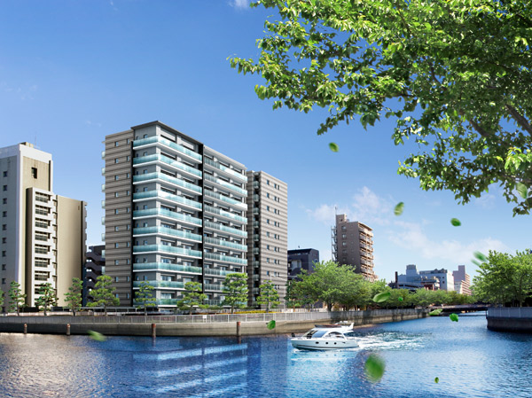 Buildings and facilities. Exterior - Rendering ※ The appearance Rendering that was created based on the design drawings, By local neighborhood photo (2013 February shooting) those CG synthesis, In fact a slightly different.