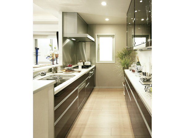 Kitchen.  [Co-star of sophistication and functional beauty is, Support the space of cuisine] The day-to-day creative cuisine that, To be more comfortable. Of course, it is a functional, Also with consideration to its beauty. cuisine, Meal, And relaxation time. Kitchen space to produce these happy time, Attention to every single facility that boasts a sophisticated and functional beauty are supporting.