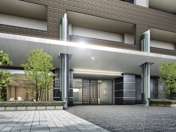 Shared facilities.  [Grand Entrance] When you exit the approach that has been wrapped in lush trees of green, Welcome imposing appearance of the Grand entrance. The face of the house, Natural stone wall of, Magnificent colonnaded, And adopt a wide glass surface. While in harmony with the cityscape, Elaborate live people proud to become such a massive and sophisticated design of. (Rendering)