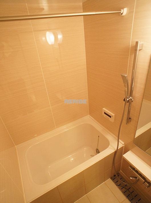 Bathroom. Compact tiled bathroom bathroom dryer, With reheating function