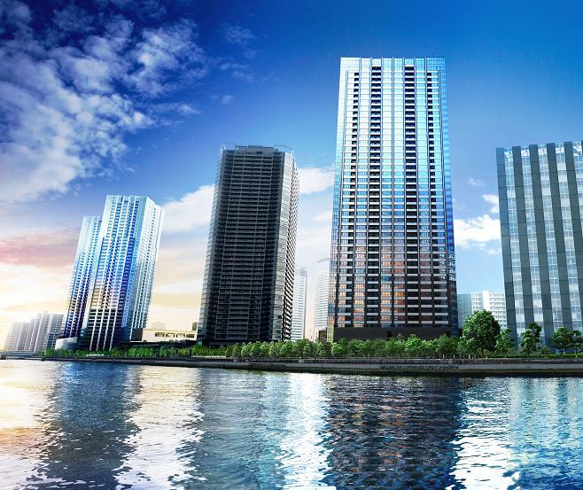 Local appearance photo. Tower Residence towering Toyosu area of attention.