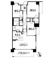 Floor: 3LDK + WIC + FCL, the area occupied: 75.5 sq m, Price: 44,694,200 yen, now on sale