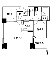 Floor: 2LD ・ K + N (storeroom) + WIC (walk-in closet), the occupied area: 77.23 sq m, Price: 70,664,000 yen, now on sale