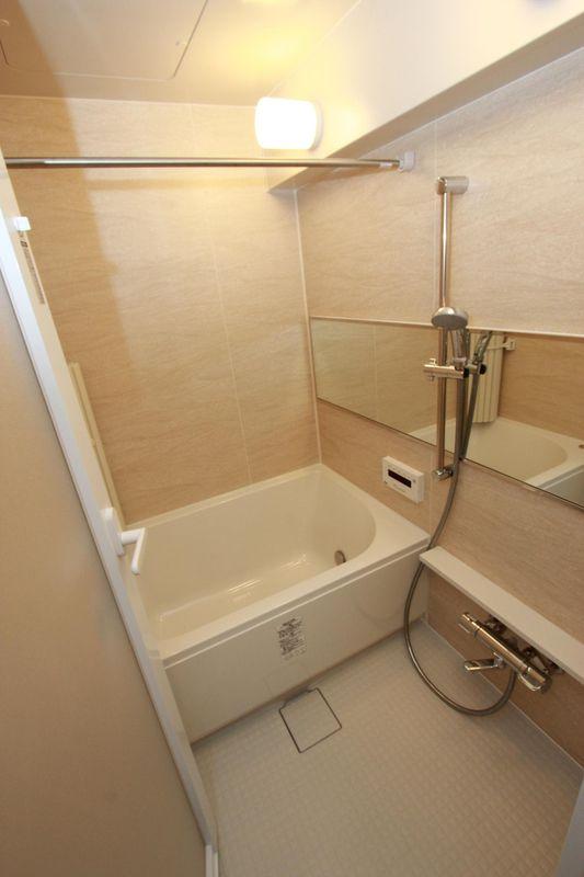 Bathroom. A luxurious time in the large shower head