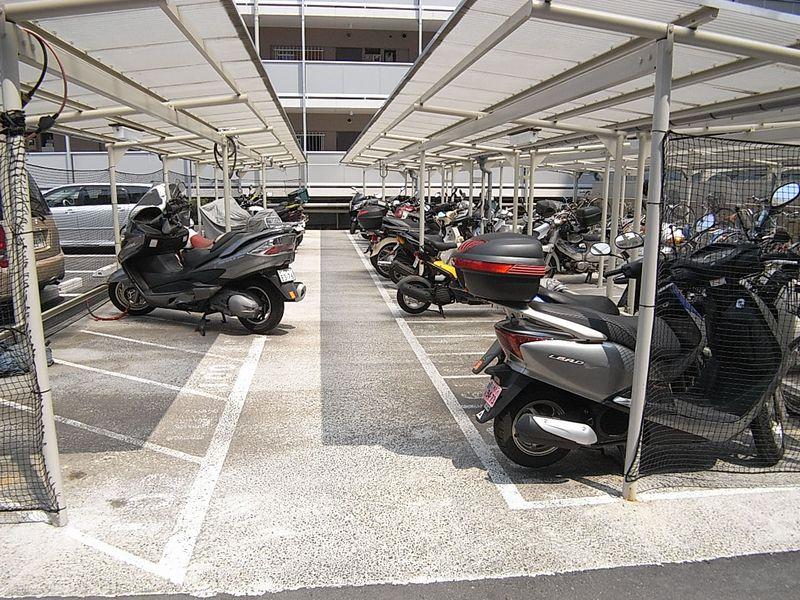 Parking lot. Motorcycle Parking