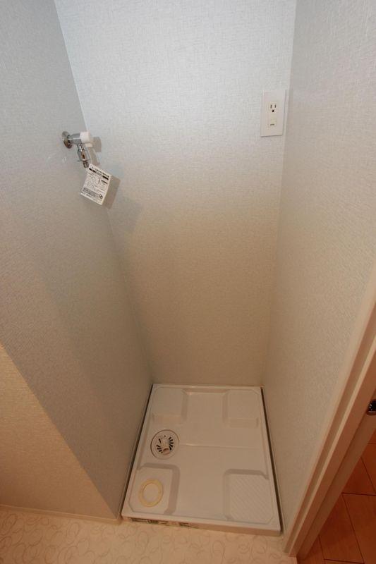 Wash basin, toilet. Washing machine Storage