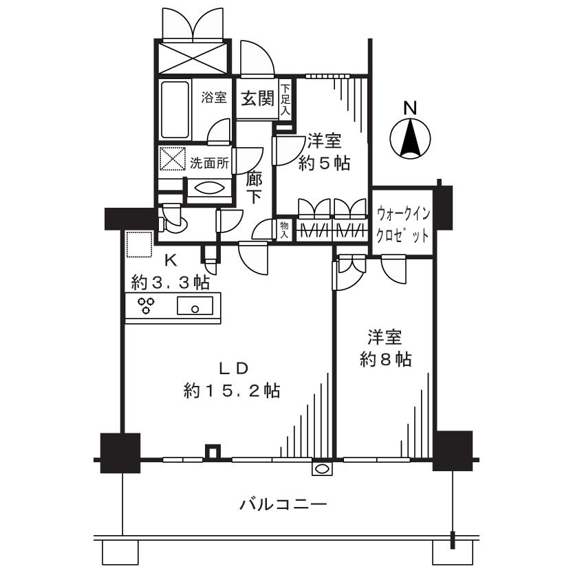 Floor plan. 2LDK + S (storeroom), Price 53,800,000 yen, Occupied area 70.29 sq m , Balcony area 17 sq m   ■ Relaxed some large living dining