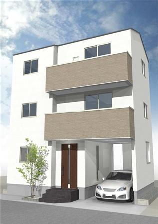 Building plan example (Perth ・ appearance). Reference Plan Rendering 13.5 million yen ・ 94.98 sq m ・ F Building
