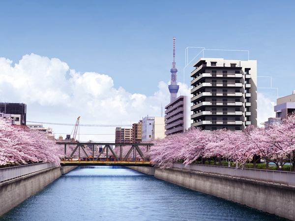 Buildings and facilities. Exterior - Rendering ※ Which was subjected to a CG processing in the photo of the April 2013 shooting, In fact a slightly different.