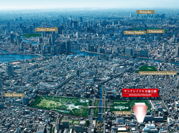 Surrounding environment. aerial photograph ※ Which was subjected to some CG work in the photo of the April 2013 shooting, In fact a slightly different.