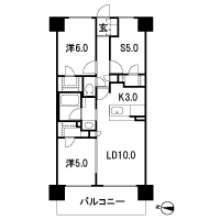 Floor: 2LDK + S + 3WIC, the area occupied: 63.8 sq m