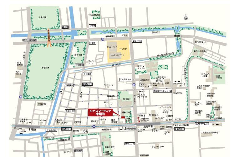 Local guide map. Information map