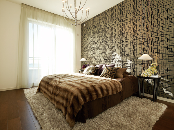 Interior.  [Western-style 1] Premium plan Western-style 1. Beauty is also a feature of the columns and beams irregularities little space. (Interior photos of the following publication is, Building in the model room 110B31 type (31 floor). December 2012 shooting)