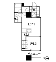 Floor: 1LDK, occupied area: 38.75 sq m