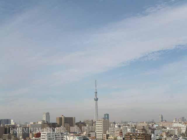 View photos from the dwelling unit.  [Sky tree overlooking per the top floor] Mu front building ・ Good view spreads of view.