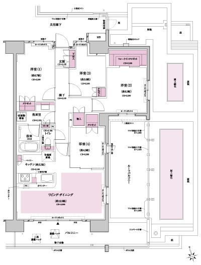 Floor: 4LDK + WIC, the occupied area: 86.65 sq m, Price: TBD