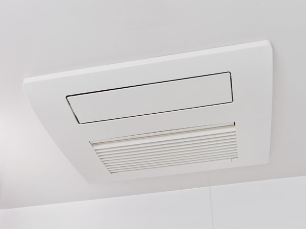 Bathing-wash room.  [TES-type bathroom heater dryer] TES-type bathroom heater dryer of Tokyo gas is ventilation in the bathroom, It reduces the occurrence of mold. further, It is also convenient to dry out the laundry on a rainy day in the drying function.