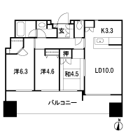 Floor: 3LDK, occupied area: 64.35 sq m, Price: 39,980,000 yen, now on sale