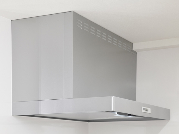 Kitchen.  [Range food] Occur in cooking, Order to be efficiently ventilated the smoke and smell by the rectifier plate, Keep a good kitchen environment.