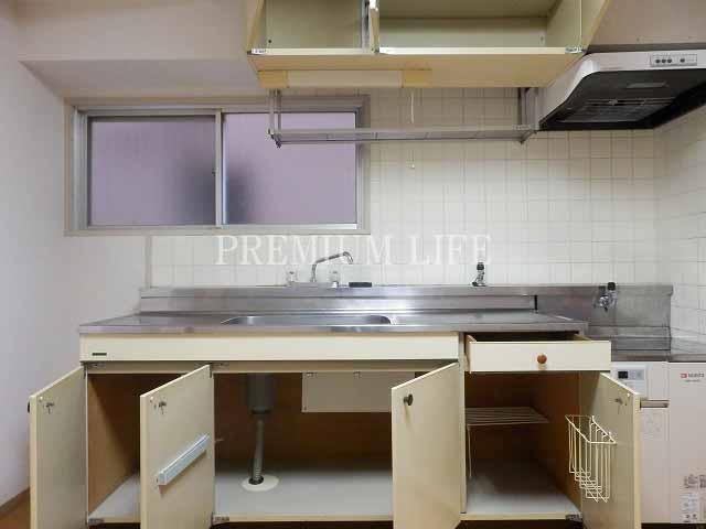 Kitchen.  [kitchen] Storage is abundant. You can natural ventilation so that even with the window.