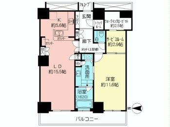 Floor plan. 1LDK+S, Price 44,900,000 yen, Occupied area 86.96 sq m , Balcony area 13 sq m floor plan